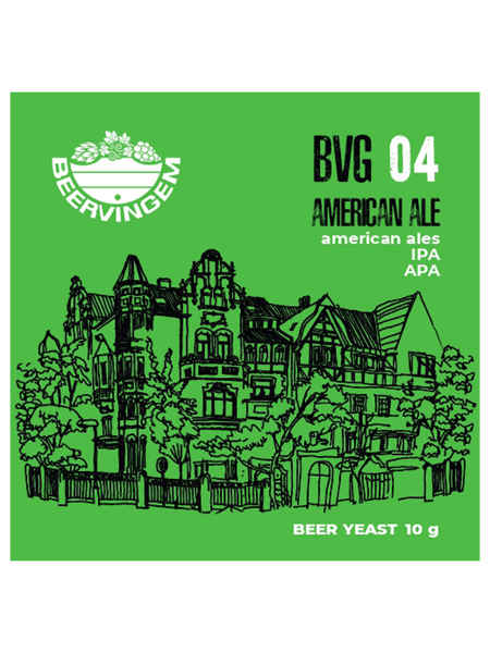 Дрожжи Beervingem для охмеленного пива American Ale BVG-04, 10 г
